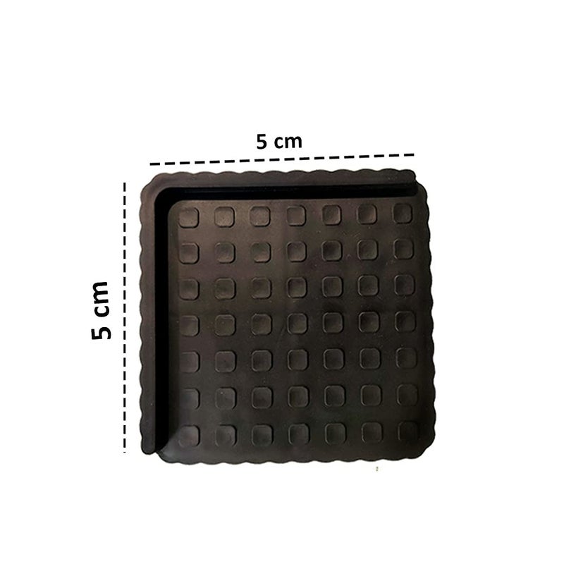 WHEEL CREW 4 Piece Block Corner Stand Multi Purpose Suitable for Refrigerator Almirah Wardrobe Sleeping Bed Dining Table Furniture Base Fridge Stand for Single Double Door Pack of 4 Pcs - Image 3
