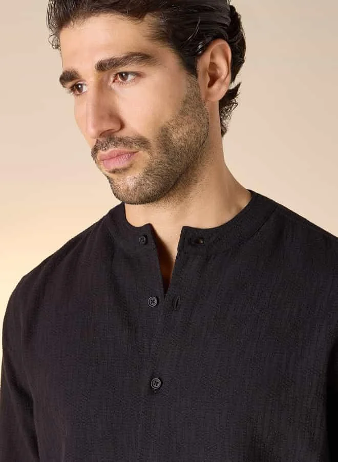 Iconic Iconic Jaquard Crossweave Shirt