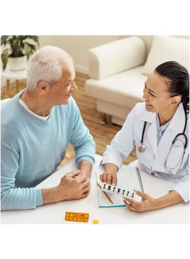 7 Day Weekly Pill Organizer, Medicine Storage Box, Travel-Friendly Daily Pill Organizer for Medicine Supplements - Image 3