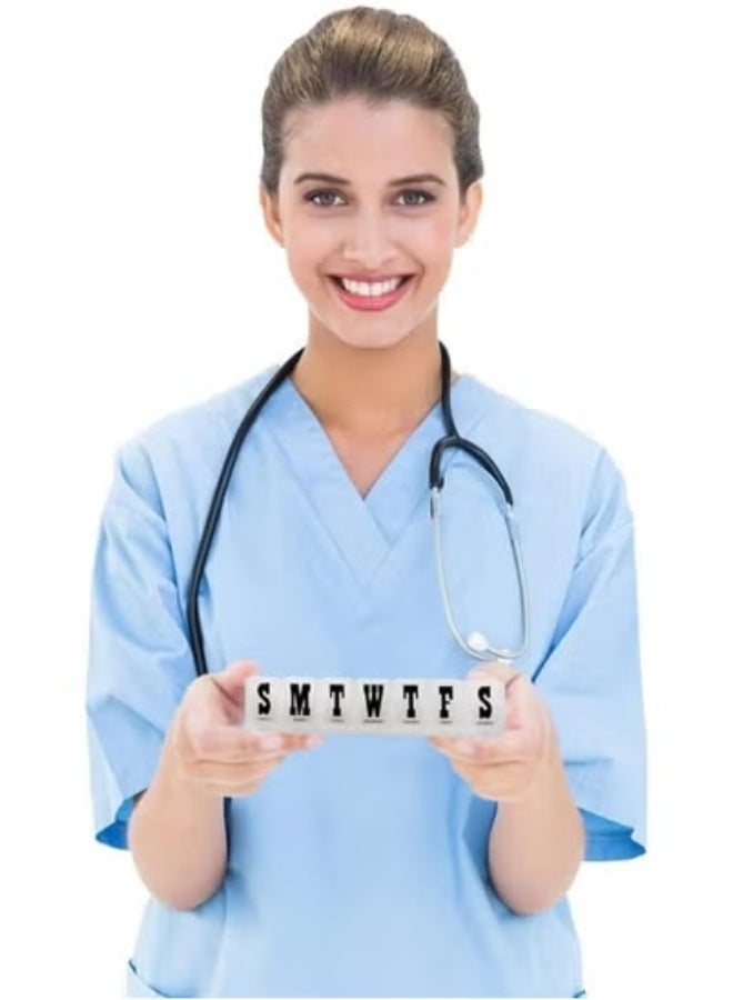 7 Day Weekly Pill Organizer, Medicine Storage Box, Travel-Friendly Daily Pill Organizer for Medicine Supplements - Image 5