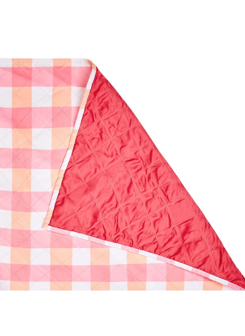 Dock & Bay Dock & Bay Picnic Blanket - Quick Dry & Water Resistant & Lightweight, Machine Washable, 100% Recycled Materials - Extra Large - 240 x 170cm - STRAWBERRIES & CREAM  - Image 4