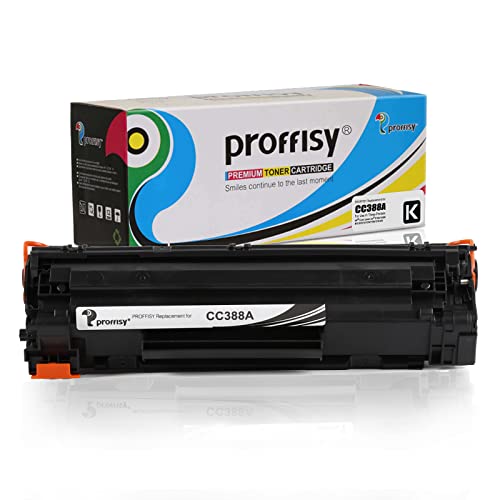 proffisy 88A Toner Cartridge, CC388A Toner Compatible with HP Laserjet Printers P1007,P1106,P1108,P1008,M1213nf MFP,M1136 MFP,M126nw MFP,M1216,M1218nfs, M128fw MFP,M128fn MFP,M226DW,M202DW-1 PCS - Image 1