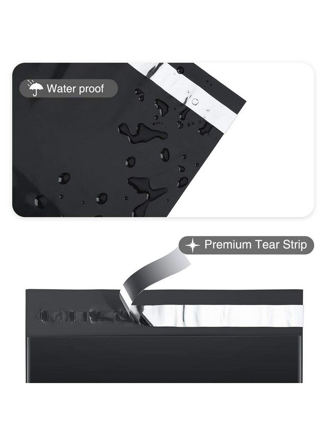 Fuxury 14.5X19 200Pc Black Poly Mailers For Clothing Hoody Shirt Jacket Shipping Self Sealing Envelope Boutique Custom Bags Enhanced Durability Multipurpose Envelopes Items Safe Protected  - Image 3