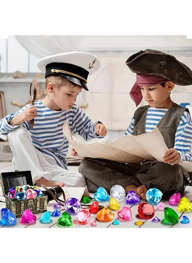 50pcs Large Colorful Acrylic Gemstones Pirate Treasure Pool Toys Swimming Party Decorations - Image 3