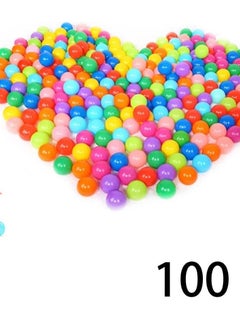 Huitich 100 Pcs Colorful Soft Plastic Ocean Fun Balls  - Image 3