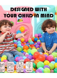 Huitich 100 Pcs Colorful Soft Plastic Ocean Fun Balls  - Image 2