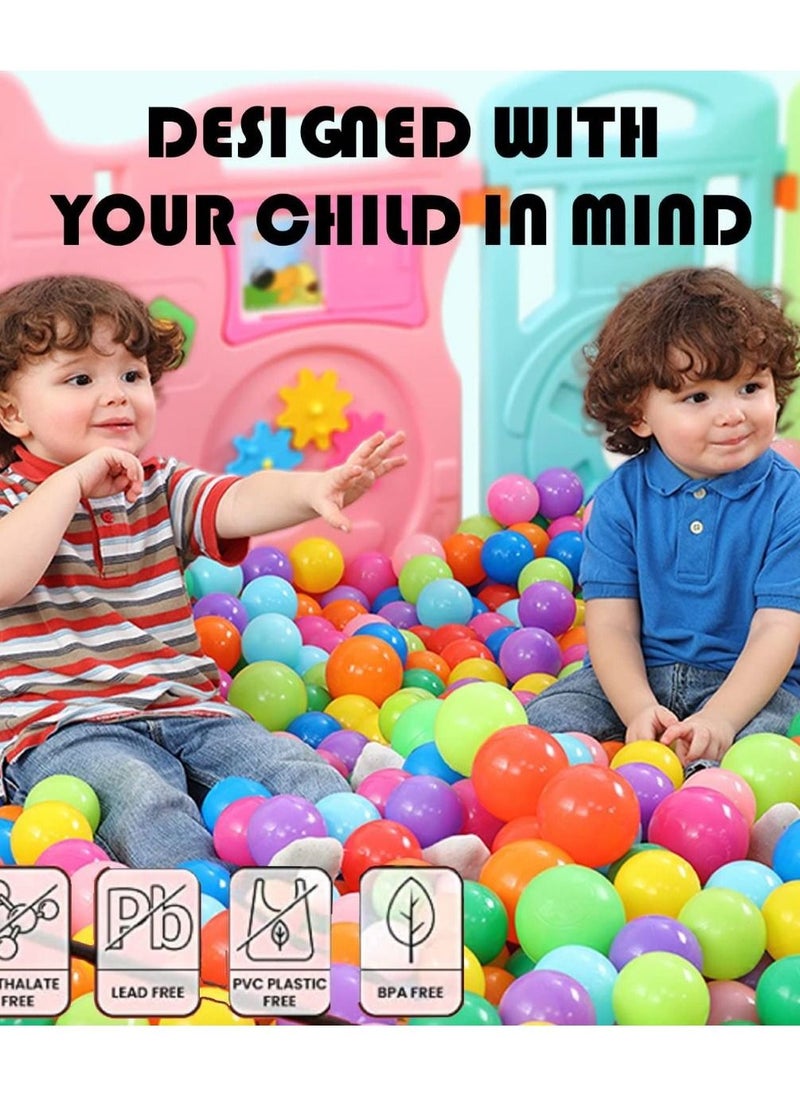 Huitich 100 Pcs Colorful Soft Plastic Ocean Fun Balls  - Image 2