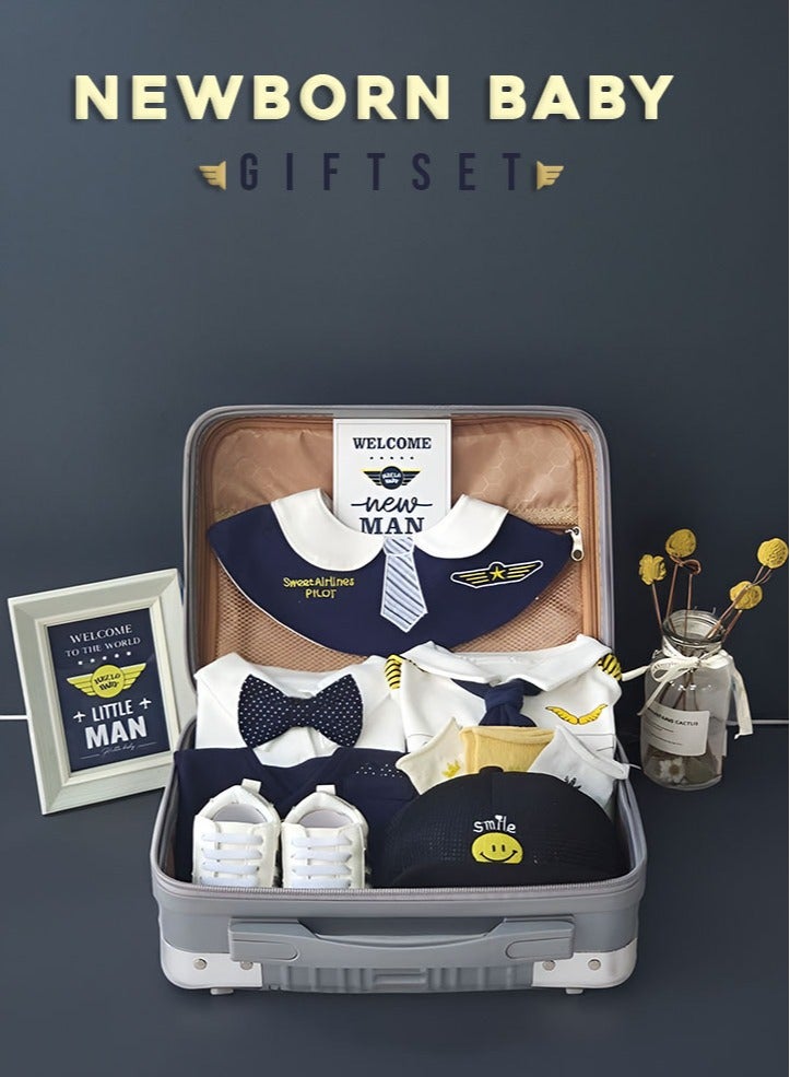 New Born Gift Set Baby boy Pilot Theme - Image 5