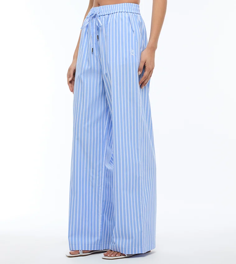 بي سي بي جي BCBG STRIPED POPLIN TROUSER