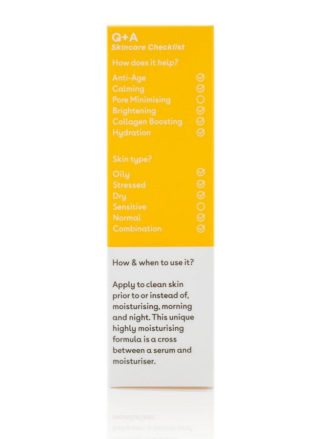 Q+A Vitamin C Brightening Serum - Antioxidant-Rich, Hydrating Face Serum To Brighten, Refresh, And Even Skin Tone. Encapsulated Vitamin C With Volcanic Soil And Hyaluronic Acid For Anti-Aging 1Fl.Oz