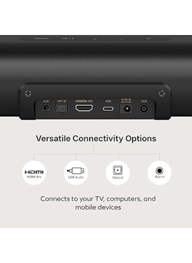 Creative Stage Pro - 2.1 Soundbar with Dolby Audio, HDMI, Bluetooth 5.3, USB Audio, For TV, PC and mobile - Image 2