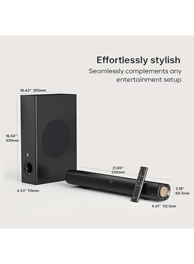 Creative Stage Pro - 2.1 Soundbar with Dolby Audio, HDMI, Bluetooth 5.3, USB Audio, For TV, PC and mobile - Image 3