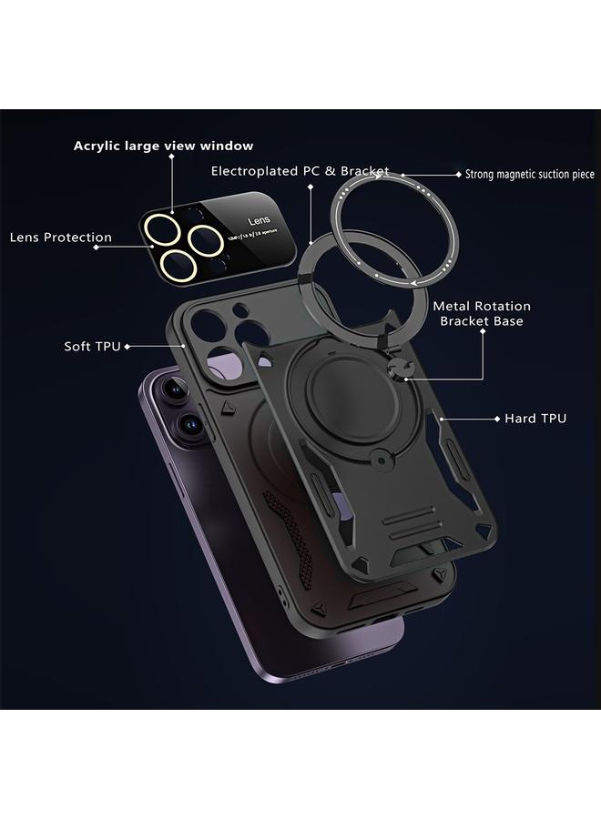 Zaboon Case For iPhone 12 Large Window MagSafe Holder Phone Case - Image 4