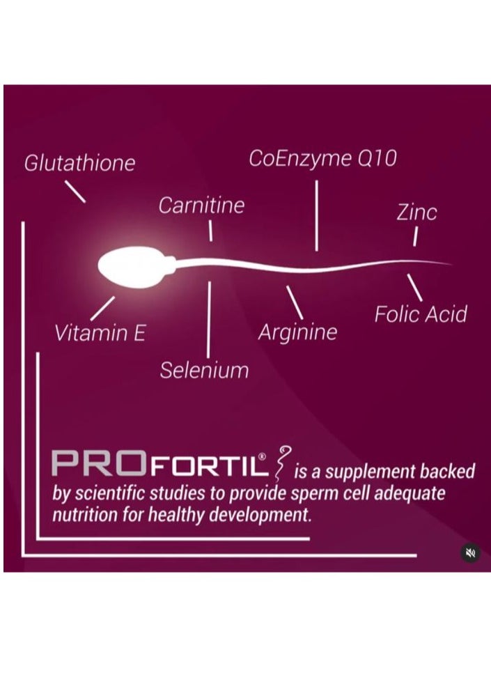 Profertil Male Fertility Supplement Capsule Pack Of 60'S  - Image 3