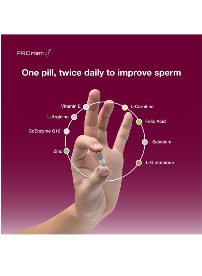 Profertil Male Fertility Supplement Capsule Pack Of 60'S  - Image 2