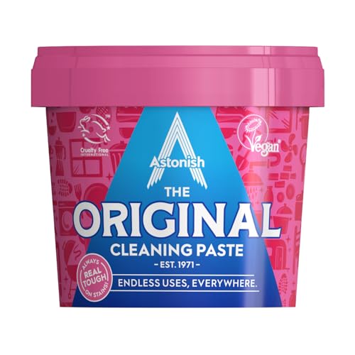 Astonish The Original Cleaning Paste 500g Mandarin Peaches Scent Multi Surface Stain Remover Grease Buster Tough Kitchen Cleaner ChemicalFree Household Scrub Bathroom Essential - Image 1