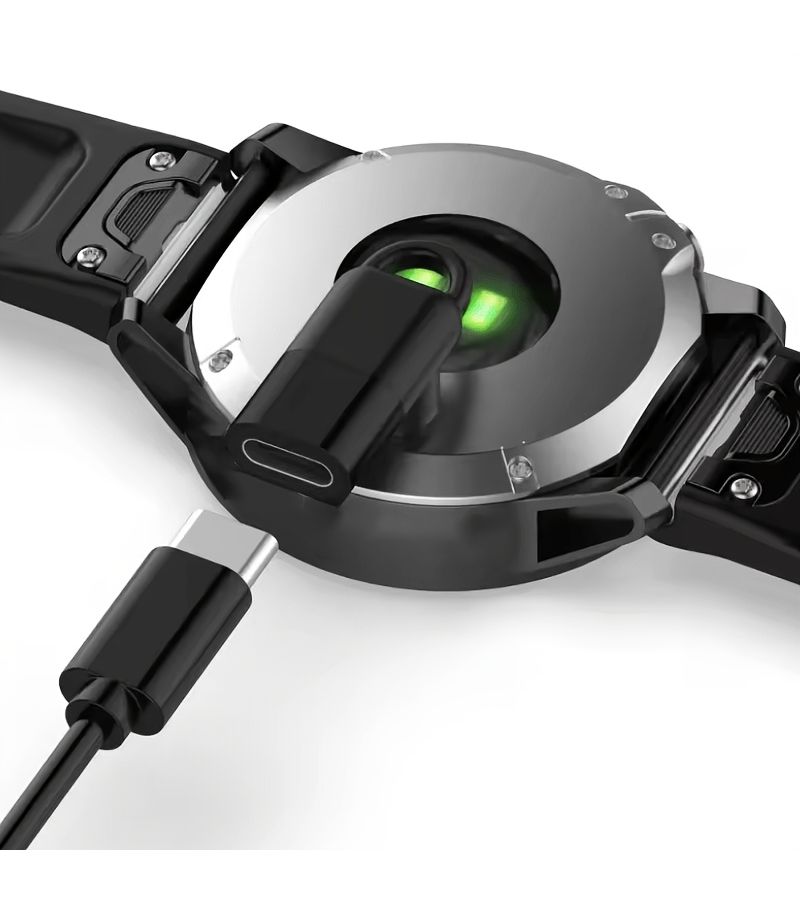 Charger Adapter Type C Compatible with Smart Watch Garmin Fenix Forerunner Instinct Venu Vivoactive Black - Image 3