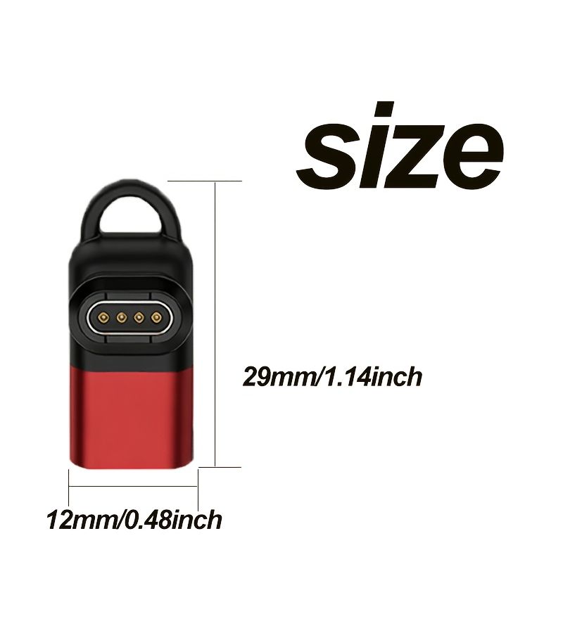 Charger Adapter Type C Compatible with Smart Watch Garmin Fenix Forerunner Instinct Venu Vivoactive Black - Image 2