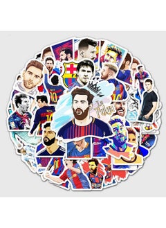 Ash & Roh Cute Cartoon Stickers for Kids, 50 Pcs Cute Stickers for Water Bottles - Cute Stickers Pack Gift for Kids Teen Birthday Party (Messi)