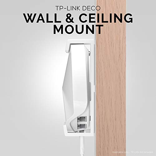 Brainwavz Drill Free Deco M5 & P7 Wall & Ceiling Mount Holder for TP Link, Strong Stick On VHB Tape Bracket, No Screws & No Tools Needed, White - Image 4