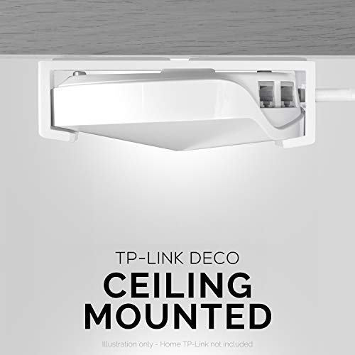 Brainwavz Drill Free Deco M5 & P7 Wall & Ceiling Mount Holder for TP Link, Strong Stick On VHB Tape Bracket, No Screws & No Tools Needed, White - Image 3