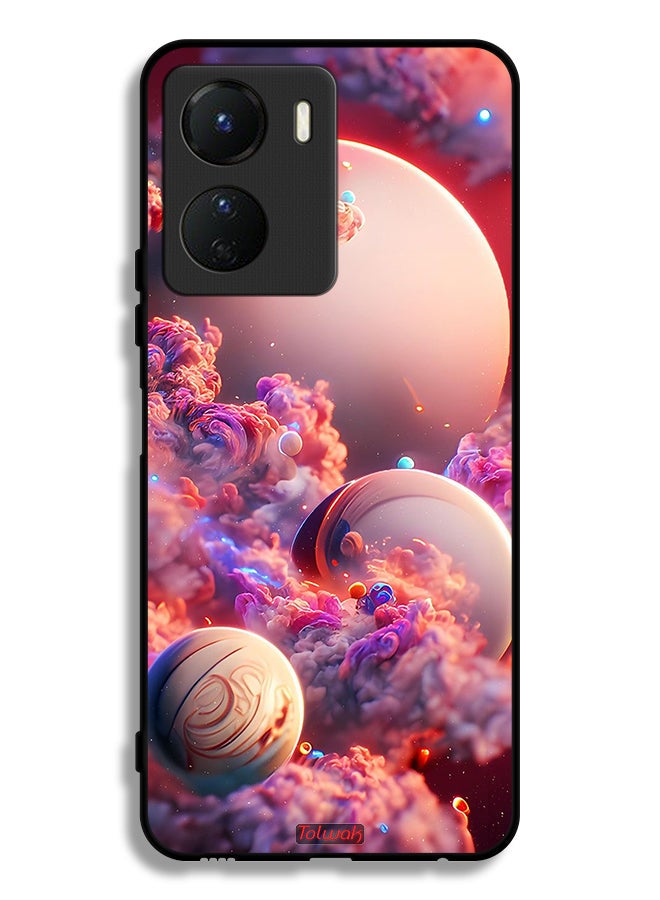 Tolwak Vivo Y16 Protective Case Cover Clouds Abstract Art - Image 1