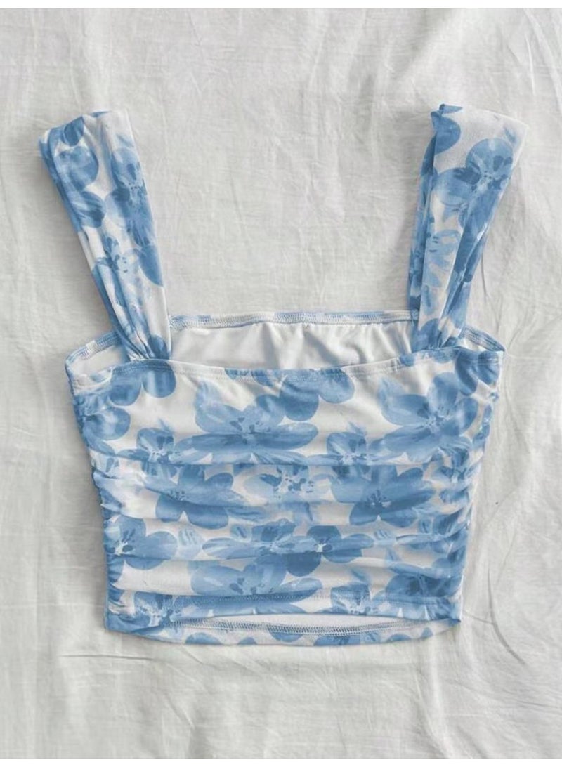 KUYING New Fashion Mesh Strap Tank Top - Image 2