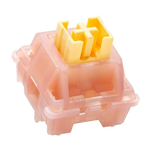 KPREPUBLIC Outemu Silent Peach V3 Linear Switch and Silent Lemon Tactile Lime for Mechanical Keyboard - POM PA66 Factory Lubed (OTM V3 No LiGuide x110) - Image 1