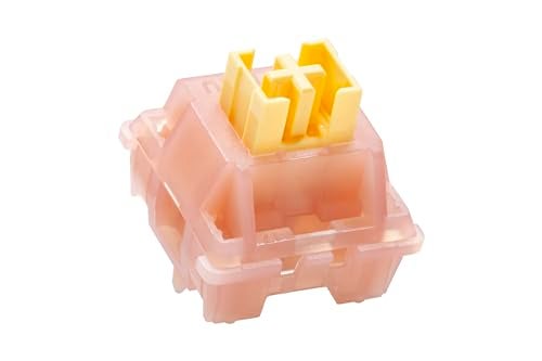 KPREPUBLIC Outemu Silent Peach V3 Linear Switch and Silent Lemon Tactile Lime for Mechanical Keyboard - POM PA66 Factory Lubed (OTM V3 No LiGuide x110) - Image 3