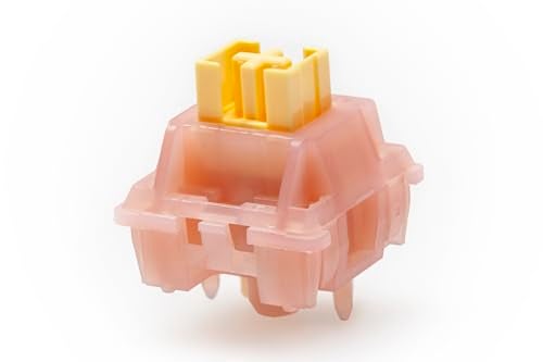 KPREPUBLIC Outemu Silent Peach V3 Linear Switch and Silent Lemon Tactile Lime for Mechanical Keyboard - POM PA66 Factory Lubed (OTM V3 No LiGuide x110) - Image 4