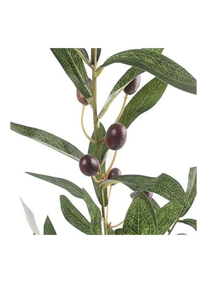 5-Piece Olive Artificial Plant Branch Set Green/Red
