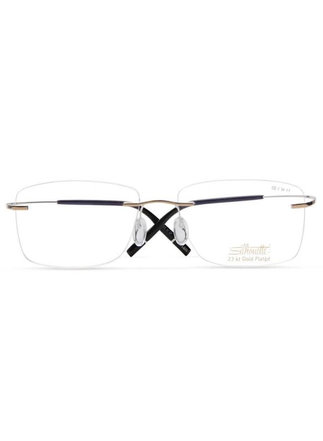 Silhouette إطار نظارات بصري سيلويت إطار فضي موحد أطراف فضية 5539 8181 54 مم - Image 1
