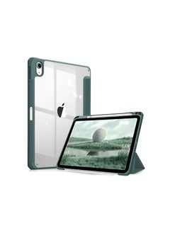 Hybrid Case Compatible with iPad 10th Generation 2022 (10.9 Inch) - [Ultra Slim] Shockproof Clear Cover with Built-in Pencil Holder, Auto Wake/Sleep, Midnight Green - pzsku/Z7C4F8041F7161CE2343BZ/45/_/1708897160/22bdbeb5-6394-4ab1-8b1a-f1e5f43973b7