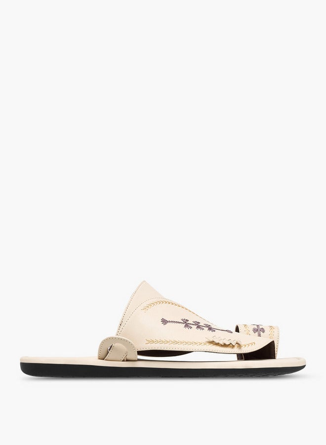 الواحة صنادل عربية مطرزة سهلة الارتداء - Image 1