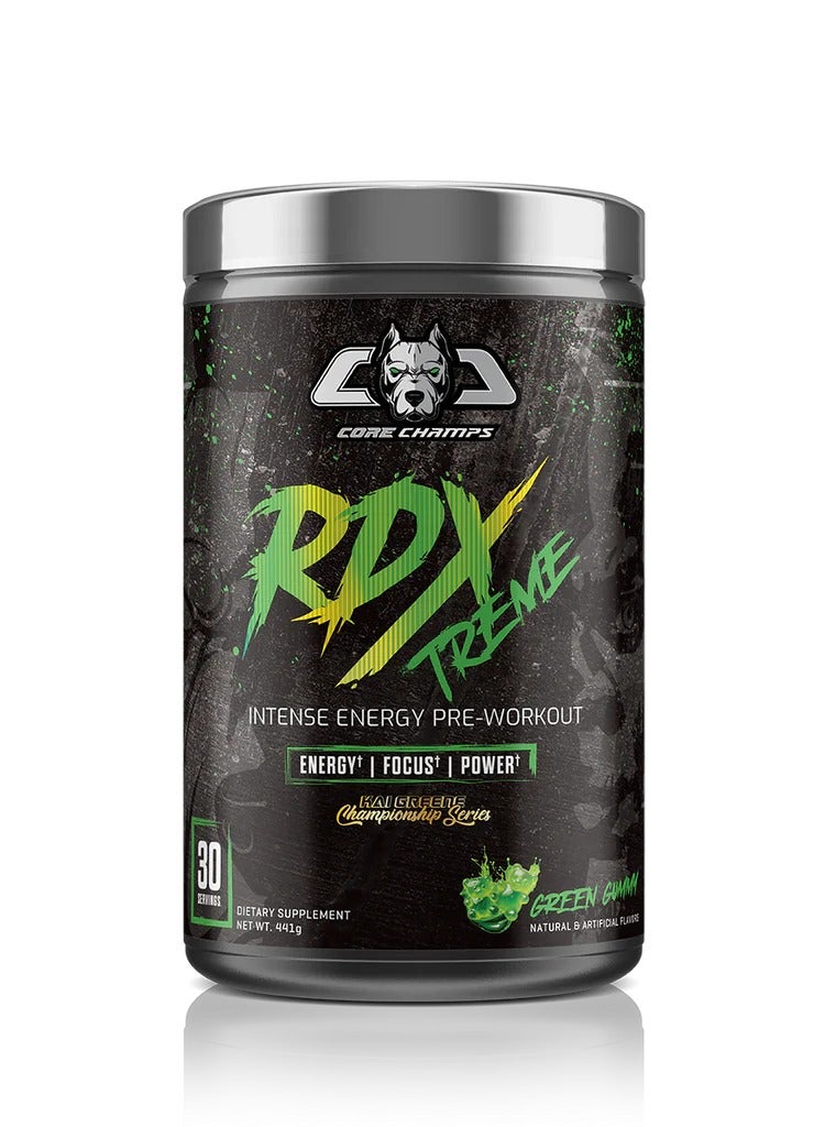 كور تشامبس RDX XTREME - 30 حصة من العلكة الخضراء المثالية قبل التمرين