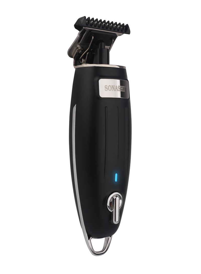 SONASHI Rechargeable Hair Clipper With TType Cutter Blade HighSpeed Motor With 3 Hours Continuous Working  Portable  Cordless Sharp And Durable For Men  SHC-1054 Black - Image 3