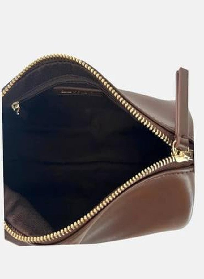 HaveGlam Women's Stylish Shoulder Sling Bag for Daily Use | Trendy PU Leather Handbag with Zip Closure | Compact & Lightweight Shoulder Purse-Brown - Image 3