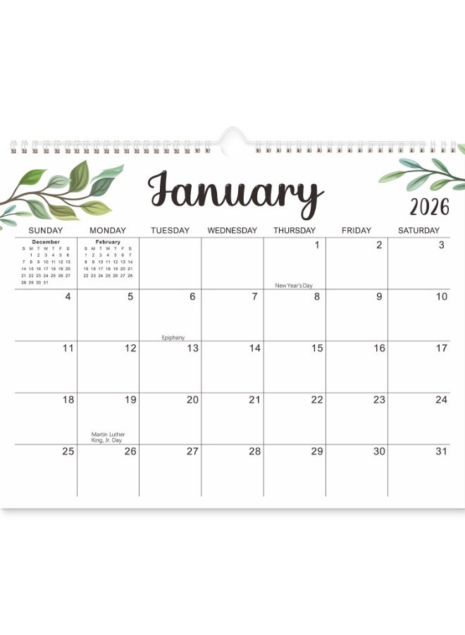 نيمبوت تقويم 2026-2027، تقويم حائطي لمدة 18 شهرًا، تقويم مكتبي، يناير 2026- يونيو 2027، غلاف سلكي مزدوج، ورق فاخر، مناسب لحفظ التواريخ المهمة، مثالي للتنظيم - Image 1