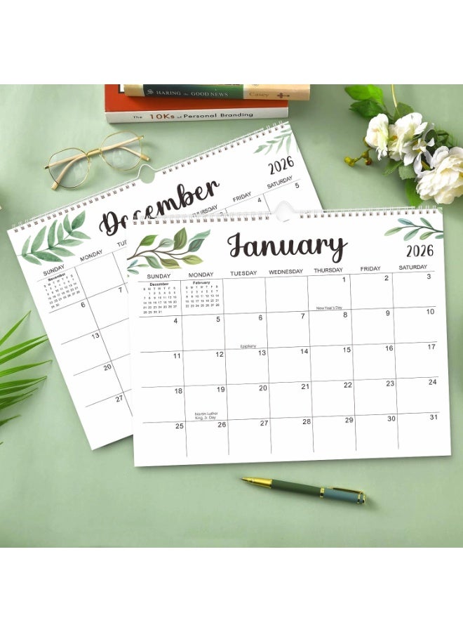 نيمبوت تقويم 2026-2027، تقويم حائطي لمدة 18 شهرًا، تقويم مكتبي، يناير 2026- يونيو 2027، غلاف سلكي مزدوج، ورق فاخر، مناسب لحفظ التواريخ المهمة، مثالي للتنظيم - Image 3