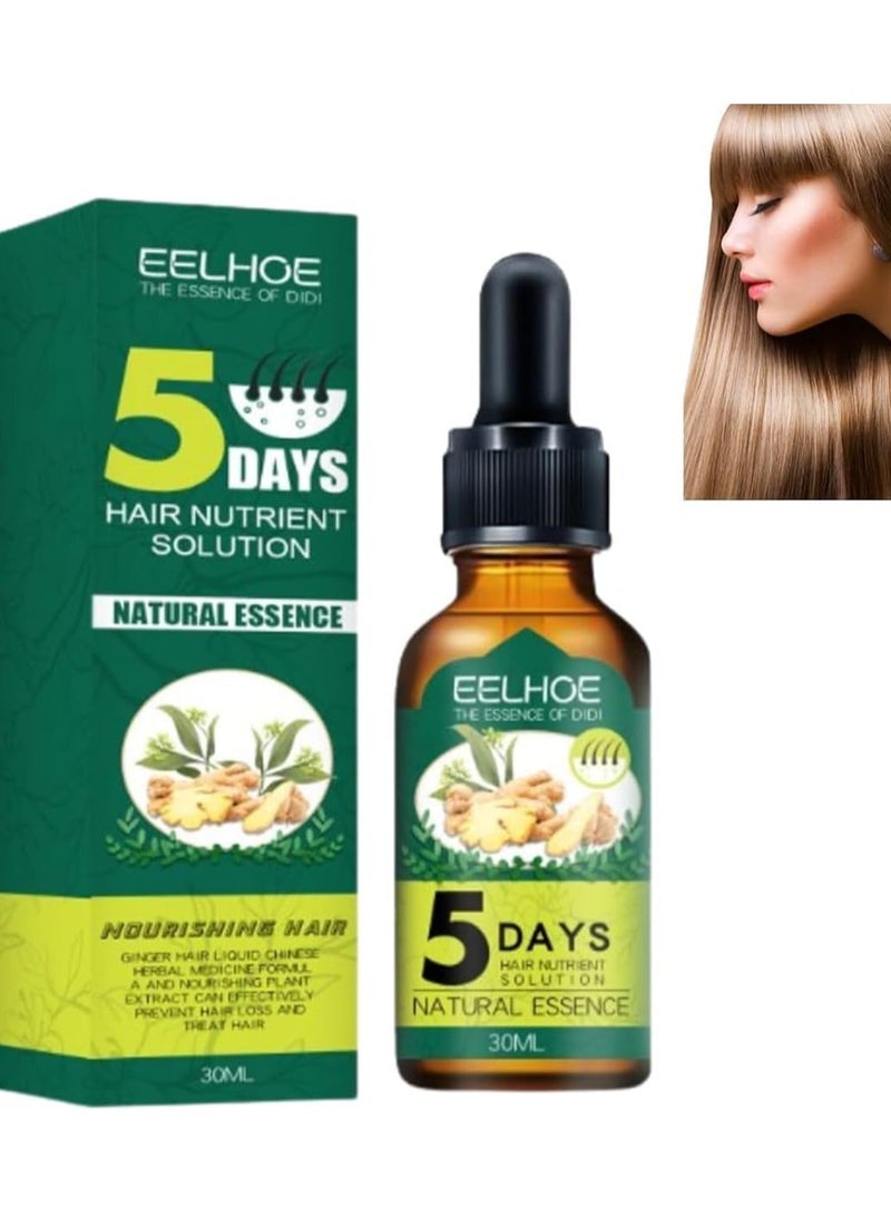 EELHOE Ginger Hair Growth Oil Hair Nutrient Solution Anti Hair Loss Nourishing Essential Oil - Image 1