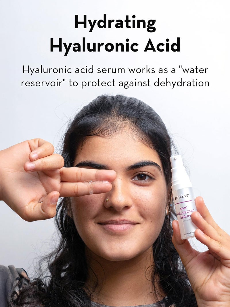 Sonage NMF Hyaluronic Acid Serum: Anti-Aging Face Plumping Serum | Ultra Hydrating for Dehydrated Skin (15 ml) - Image 2