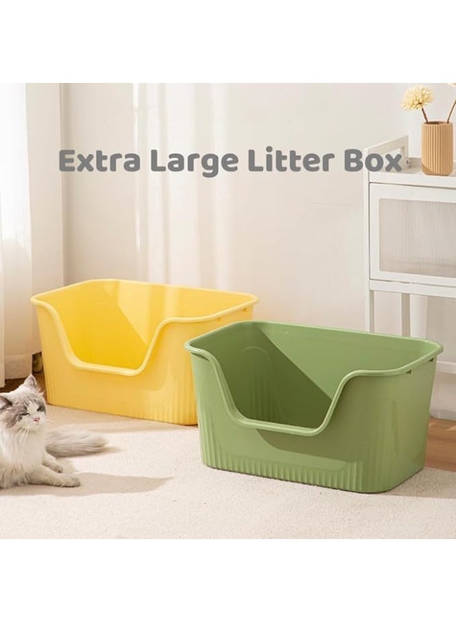 Neostyle NeoStyle Large Litter Box, 64.2 * 45.3 * 33.3cm Open Splash Proof High Side Litter Box, Better for Multi-Cat Households, Pet Safe Coating, Easier to Clean and More Sanitary  - Image 2