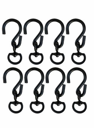 Black Swivel Plant Hanger Metal Hooks Rotating Extensions Outdoor Hanging Basket for Bird Feeder Planters Wind Chimes(8 Pieces) - pzsku/Z7C4FE86FCBC9A86834BAZ/45/_/1691826336/c71341ca-a8a0-47b0-ba81-ca7b584bf7bb