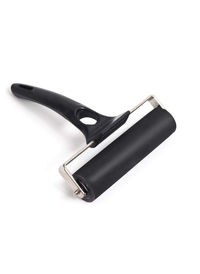 Falling In art Rubber Roller Brayer For Crafting Ink Roller Tool For Printmaking Glue Block Wallpaper Vinyl Stamping 4 5/7 Inches  - Image 1