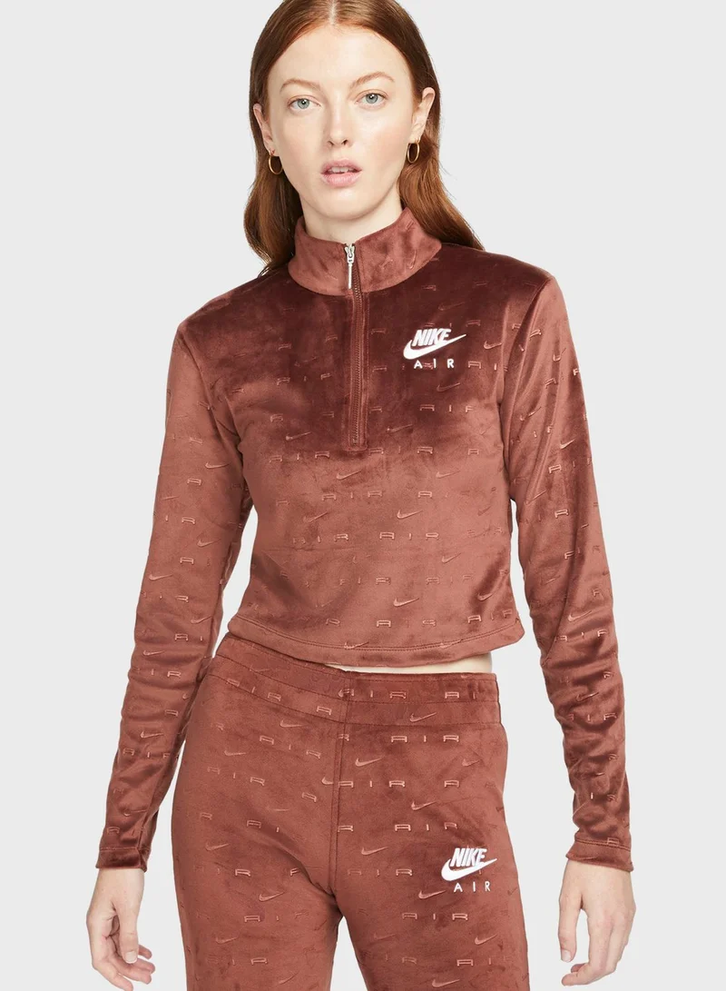 Nike Nsw Air Velour Sweatshirt