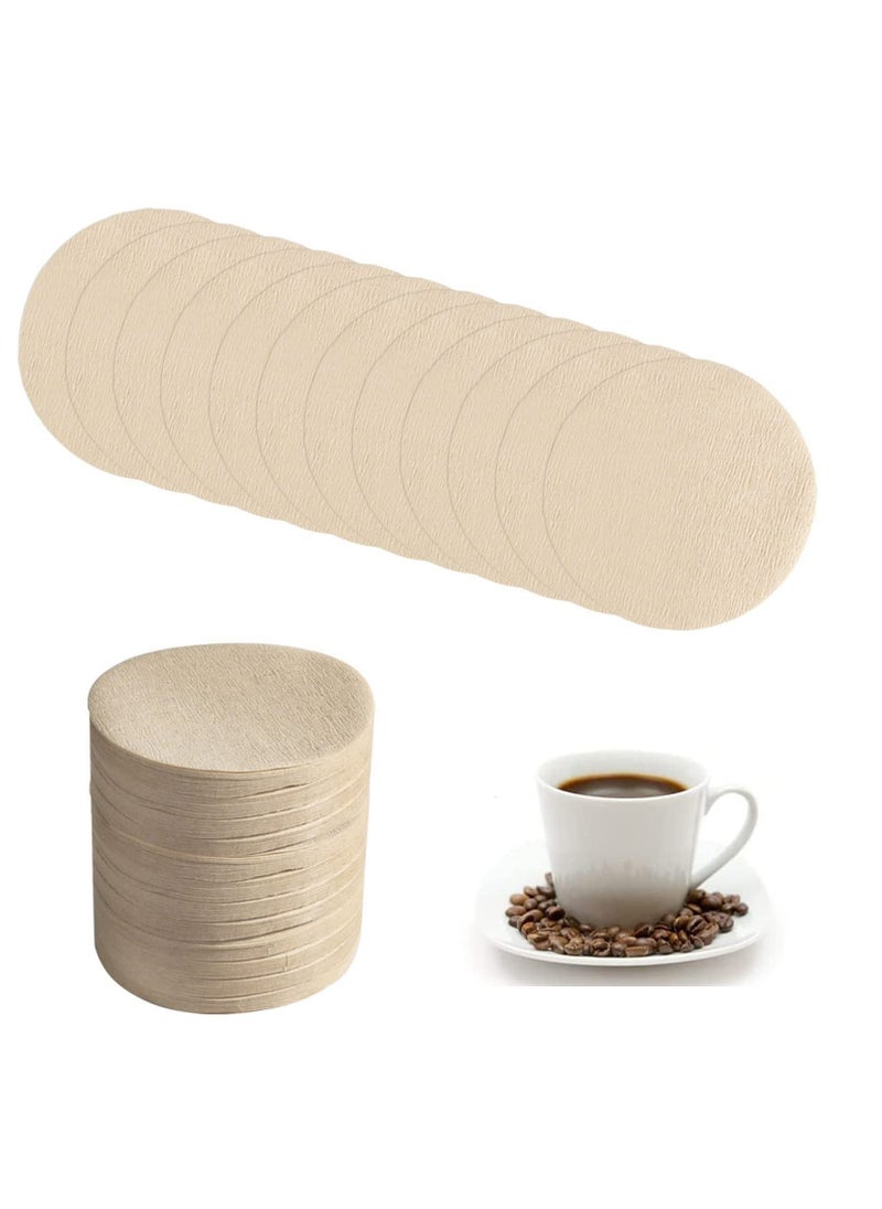KASTWAVE - 600 PCS Unbleached Coffee Filters, Replacement Round Coffee Filters Fits for Aerobie for Aeropress Coffee and for Espresso Makers (6cm in Diameter) - Image 1