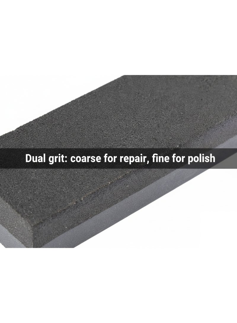 Knife Sharpener Double-Sided Sharpening Stone Kitchen, Hunting, Home Knife Polishing Tool - Image 4