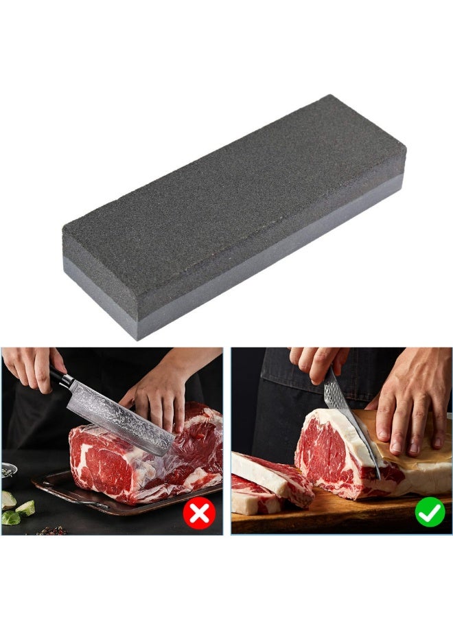 Knife Sharpener Double-Sided Sharpening Stone Kitchen, Hunting, Home Knife Polishing Tool - Image 1
