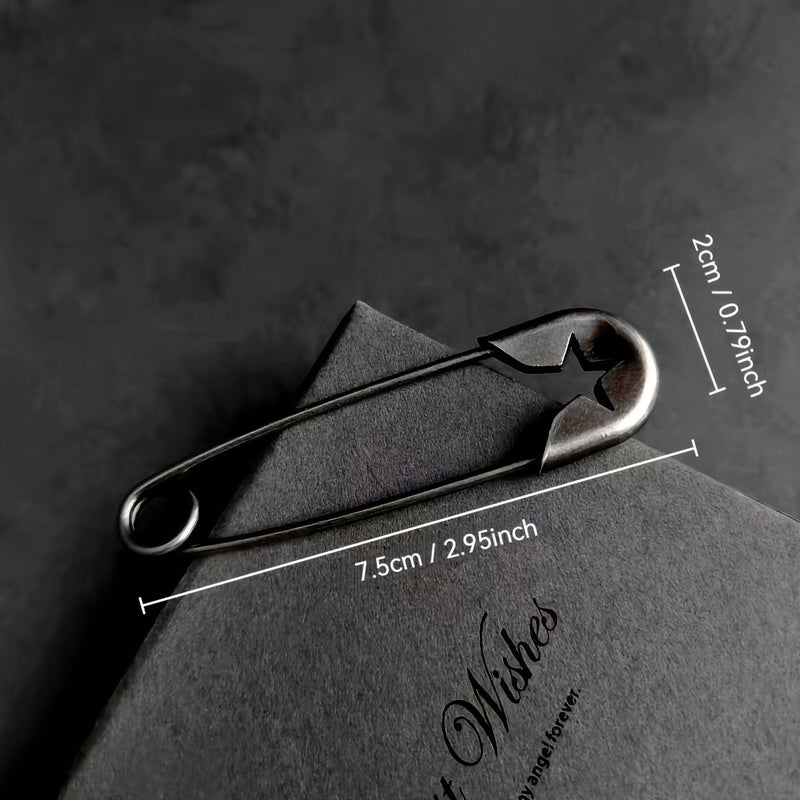 82mm Adjustable Stainless Steel Safety Pin for Women's Scarf and Multi-Purpose Clothing Use - Image 4