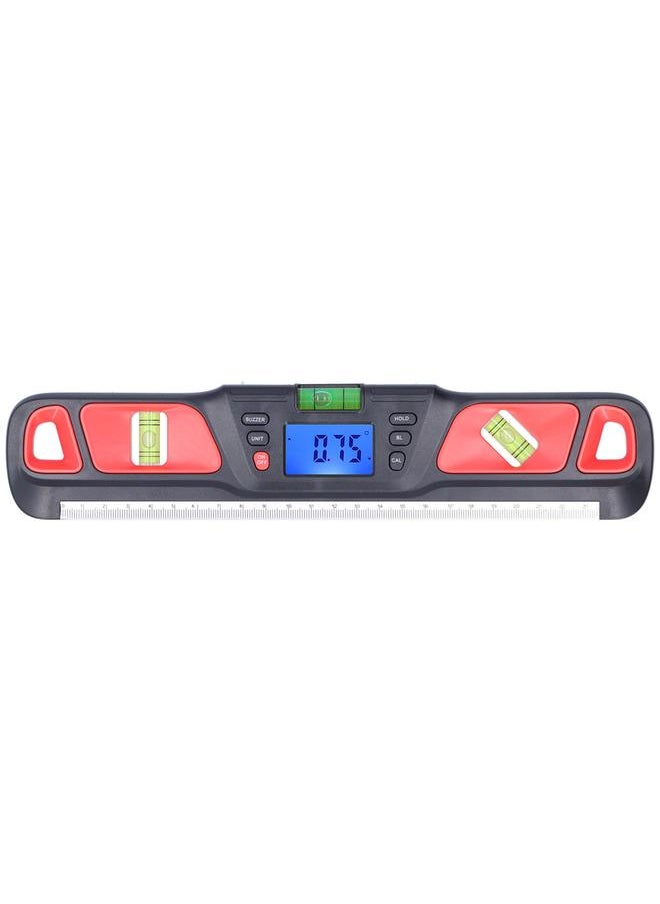 Thoraya High Accuracy Magnetic Spirit Level Levelling Instrument Mini Digital Protractor for Home Decoration Garden WorkRed  - Image 1